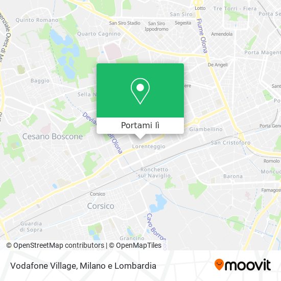 Mappa Vodafone Village