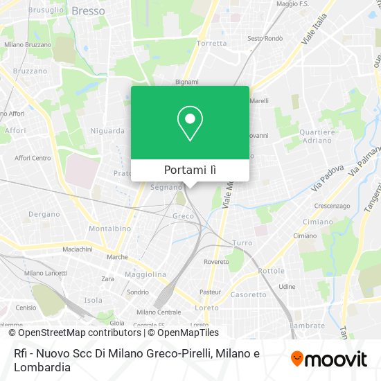 Mappa Rfi - Nuovo Scc Di Milano Greco-Pirelli