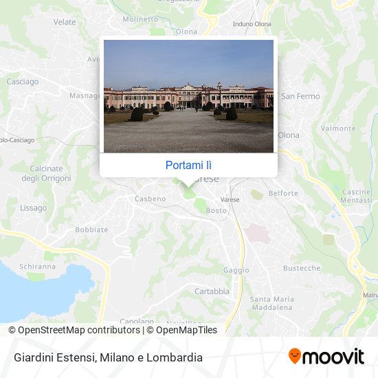 Mappa Giardini Estensi