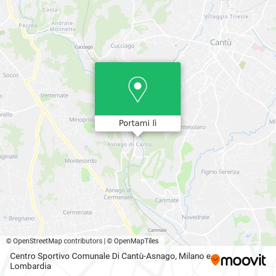 Mappa Centro Sportivo Comunale Di Cantù-Asnago