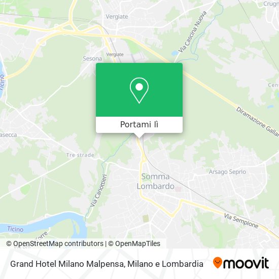 Mappa Grand Hotel Milano Malpensa