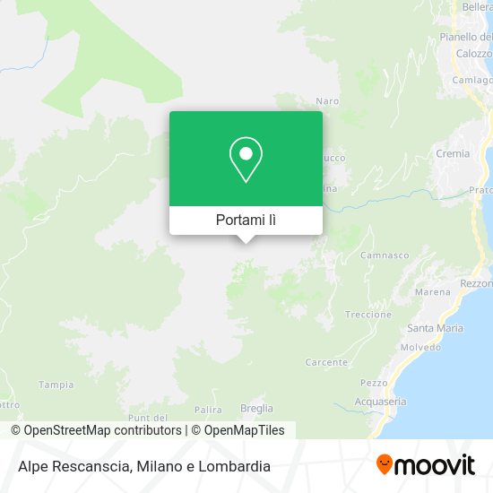 Mappa Alpe Rescanscia
