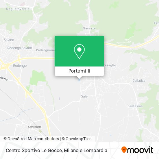 Mappa Centro Sportivo Le Gocce