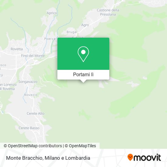 Mappa Monte Bracchio