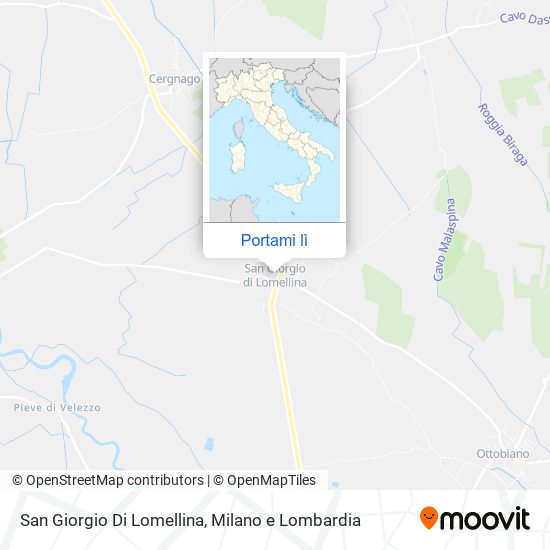 Mappa San Giorgio Di Lomellina