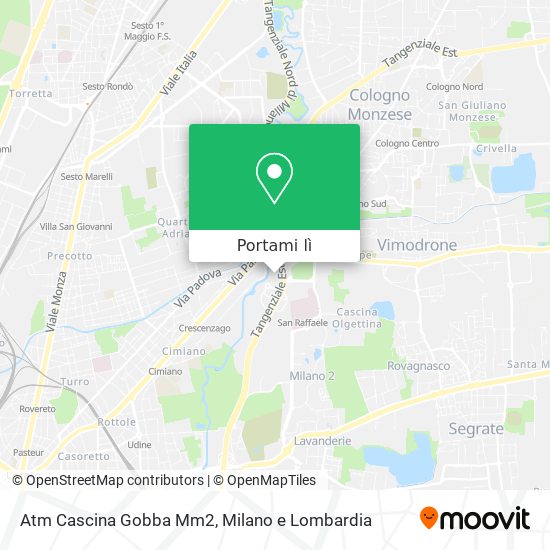 Mappa Atm Cascina Gobba Mm2