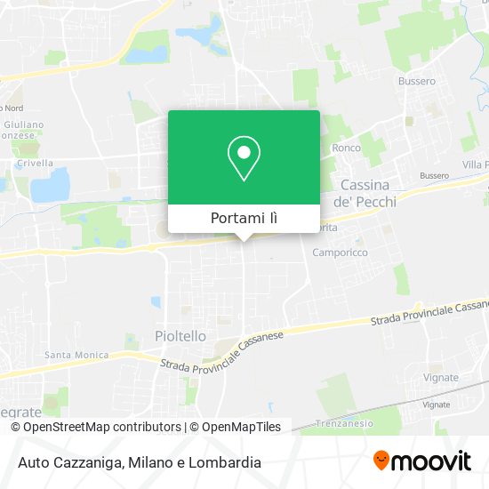 Mappa Auto Cazzaniga