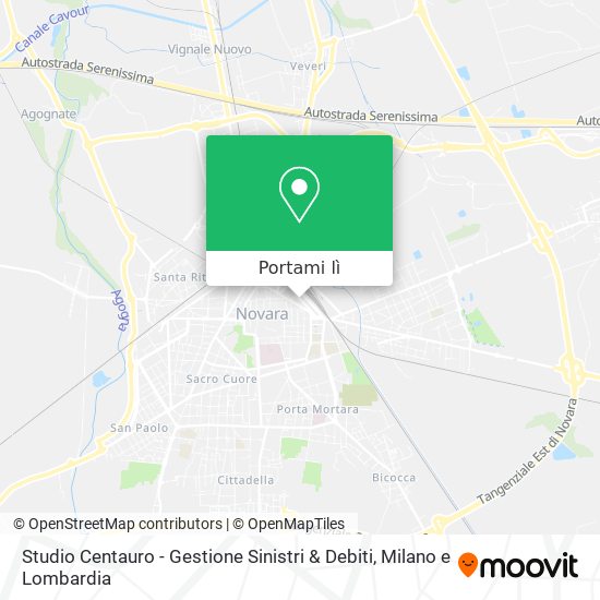 Mappa Studio Centauro - Gestione Sinistri & Debiti