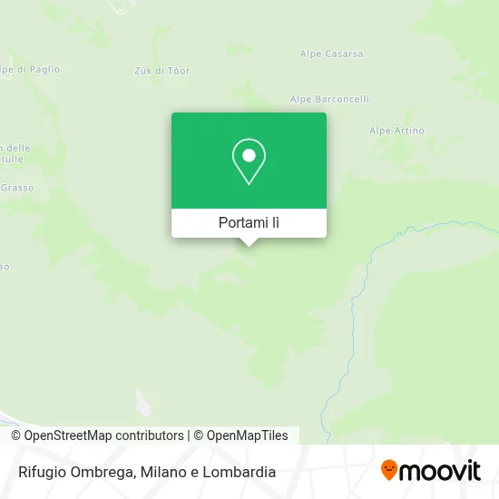Mappa Rifugio Ombrega