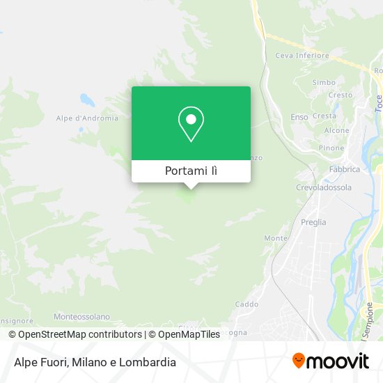 Mappa Alpe Fuori