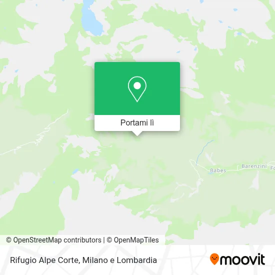 Mappa Rifugio Alpe Corte