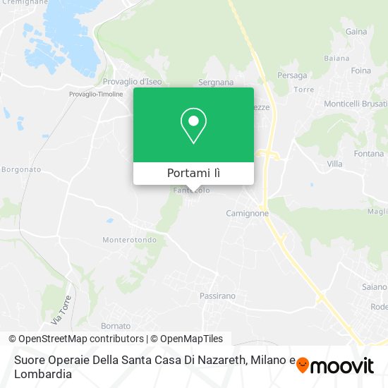 Mappa Suore Operaie Della Santa Casa Di Nazareth