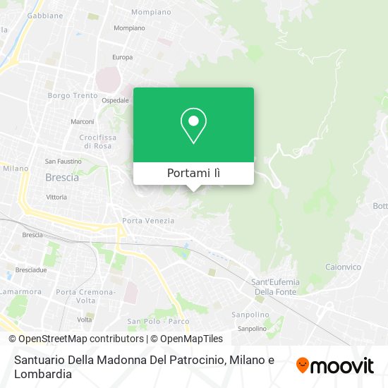 Mappa Santuario Della Madonna Del Patrocinio