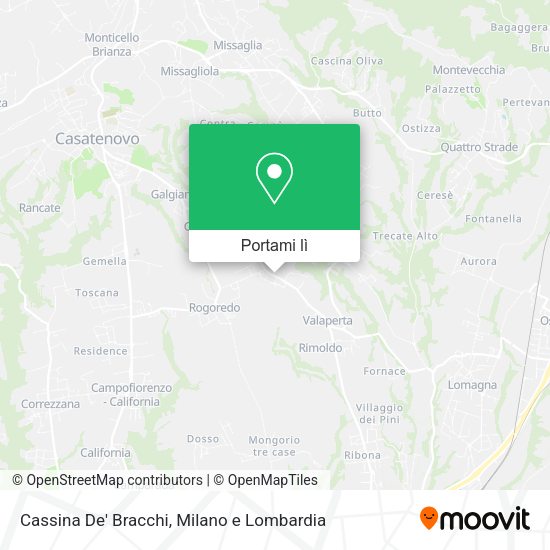 Mappa Cassina De' Bracchi