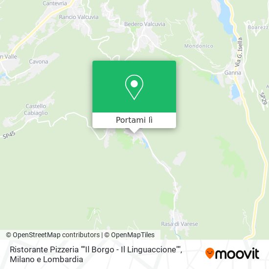 Mappa Ristorante Pizzeria ""Il Borgo - Il Linguaccione""