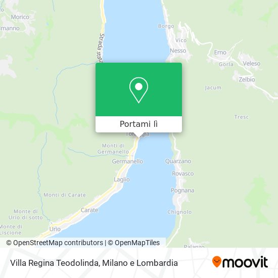 Mappa Villa Regina Teodolinda