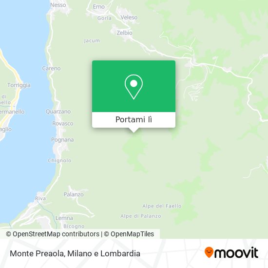 Mappa Monte Preaola