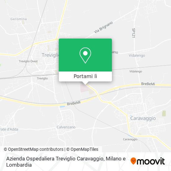 Mappa Azienda Ospedaliera Treviglio Caravaggio