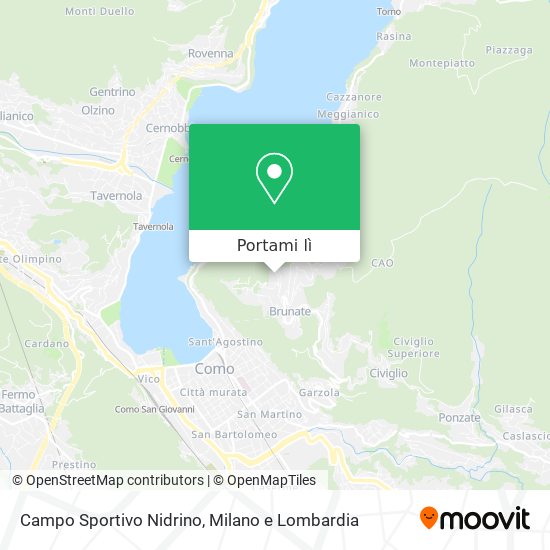 Mappa Campo Sportivo Nidrino