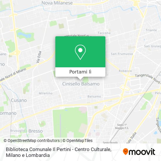 Mappa Biblioteca Comunale Il Pertini - Centro Culturale