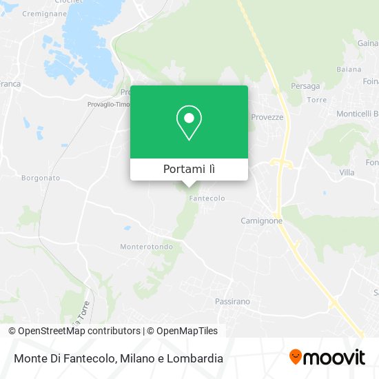 Mappa Monte Di Fantecolo