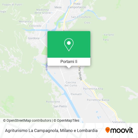 Mappa Agriturismo La Campagnola