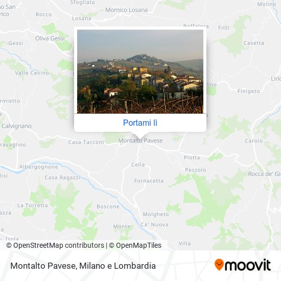 Mappa Montalto Pavese