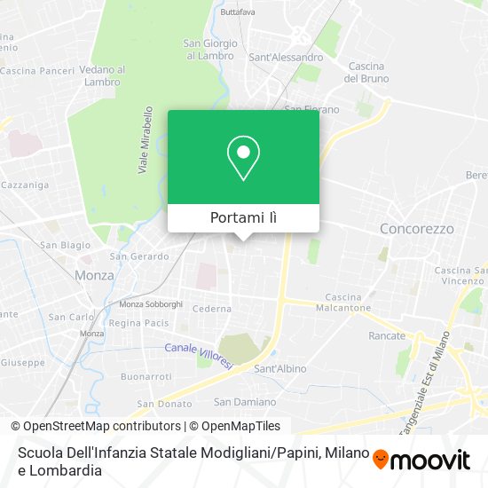 Mappa Scuola Dell'Infanzia Statale Modigliani / Papini