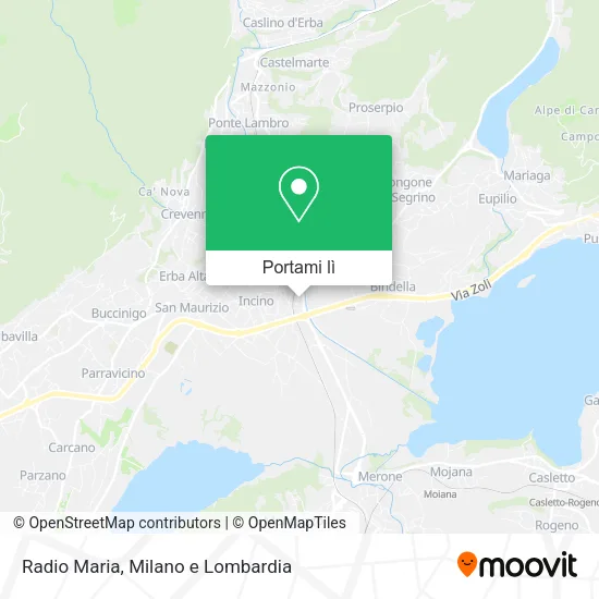 Mappa Radio Maria
