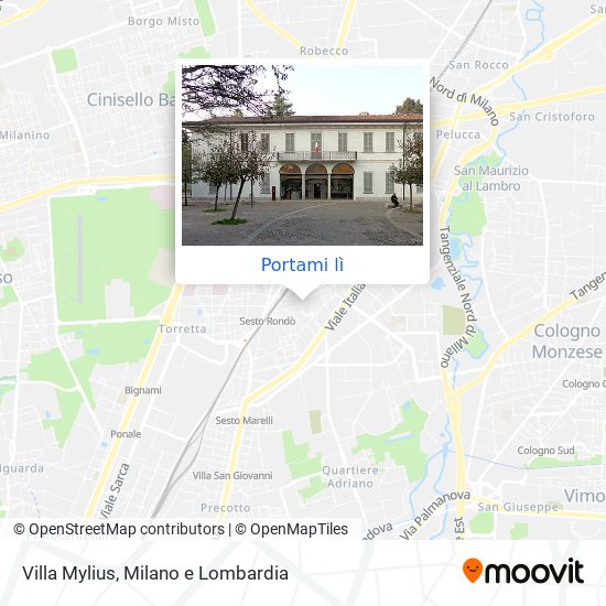 Mappa Villa Mylius