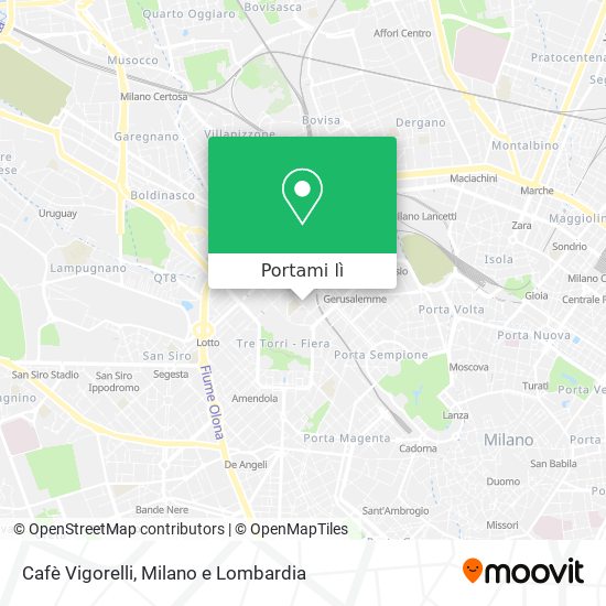 Mappa Cafè Vigorelli