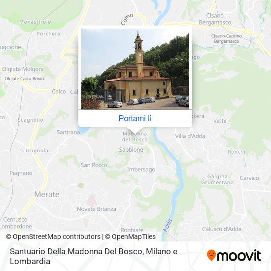 Mappa Santuario Della Madonna Del Bosco