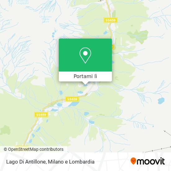 Mappa Lago Di Antillone