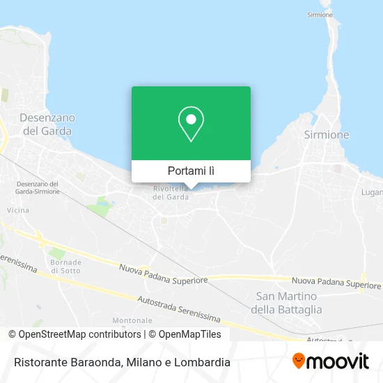 Mappa Ristorante Baraonda