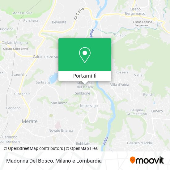 Mappa Madonna Del Bosco