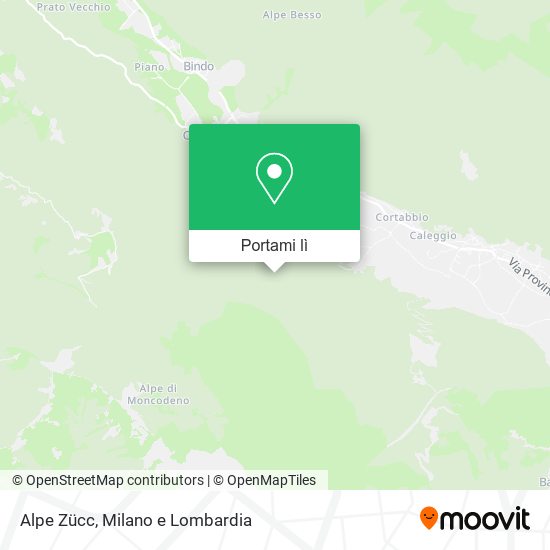Mappa Alpe Zücc