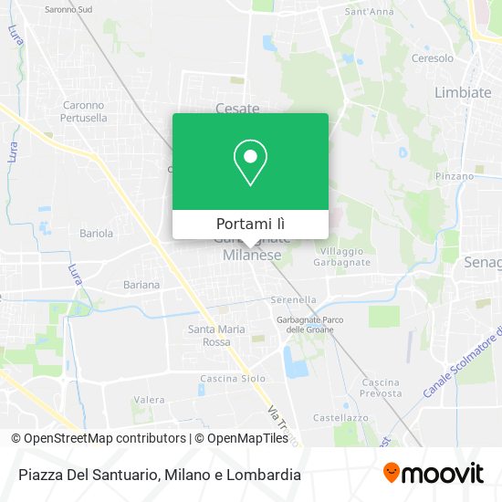 Mappa Piazza Del Santuario