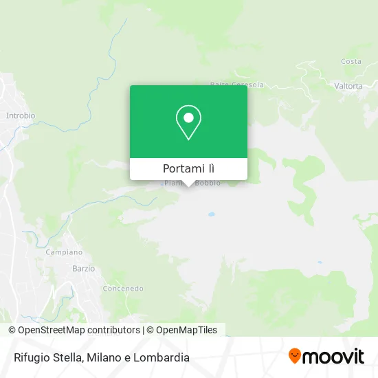 Mappa Rifugio Stella