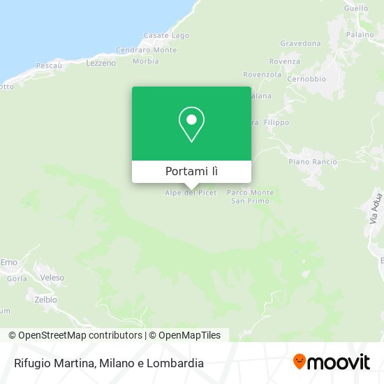 Mappa Rifugio Martina