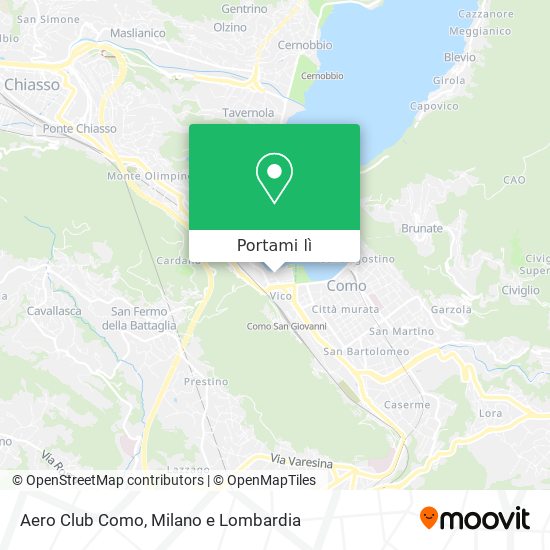 Mappa Aero Club Como
