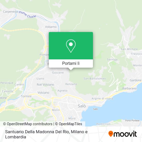 Mappa Santuario Della Madonna Del Rio