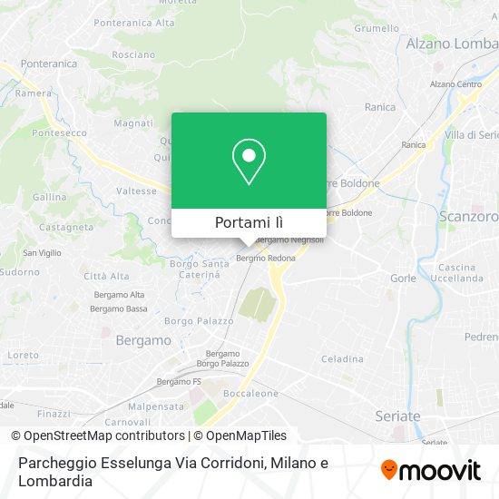 Mappa Parcheggio Esselunga Via Corridoni