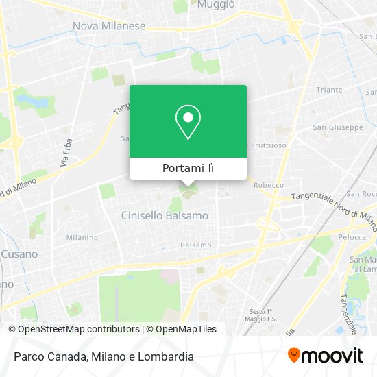 Mappa Parco Canada