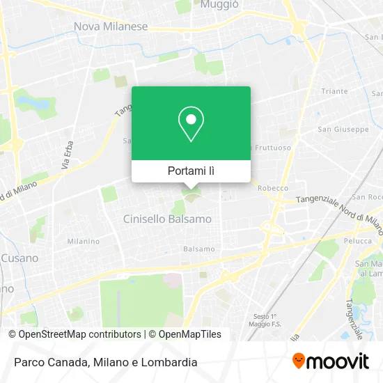Mappa Parco Canada