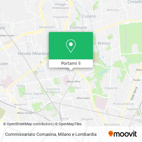 Mappa Commissariato Comasina