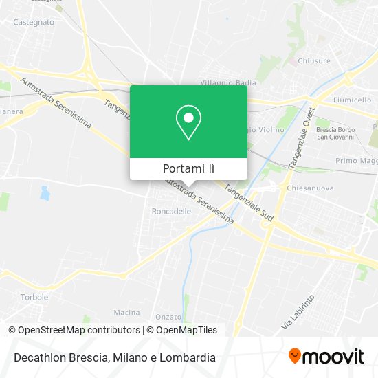 Mappa Decathlon Brescia