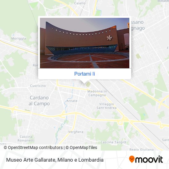 Mappa Museo Arte Gallarate