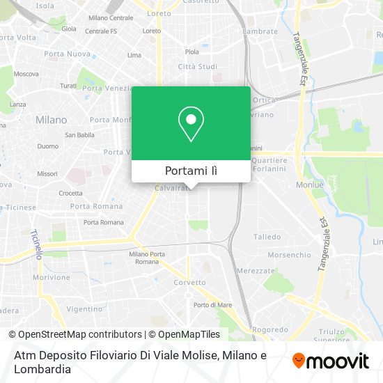 Mappa Atm Deposito Filoviario Di Viale Molise