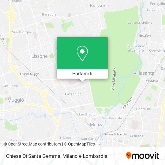 Mappa Chiesa Di Santa Gemma