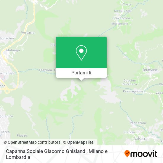 Mappa Capanna Sociale Giacomo Ghislandi